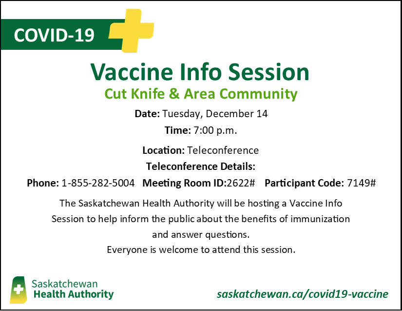 cut knife and area vaccine info session