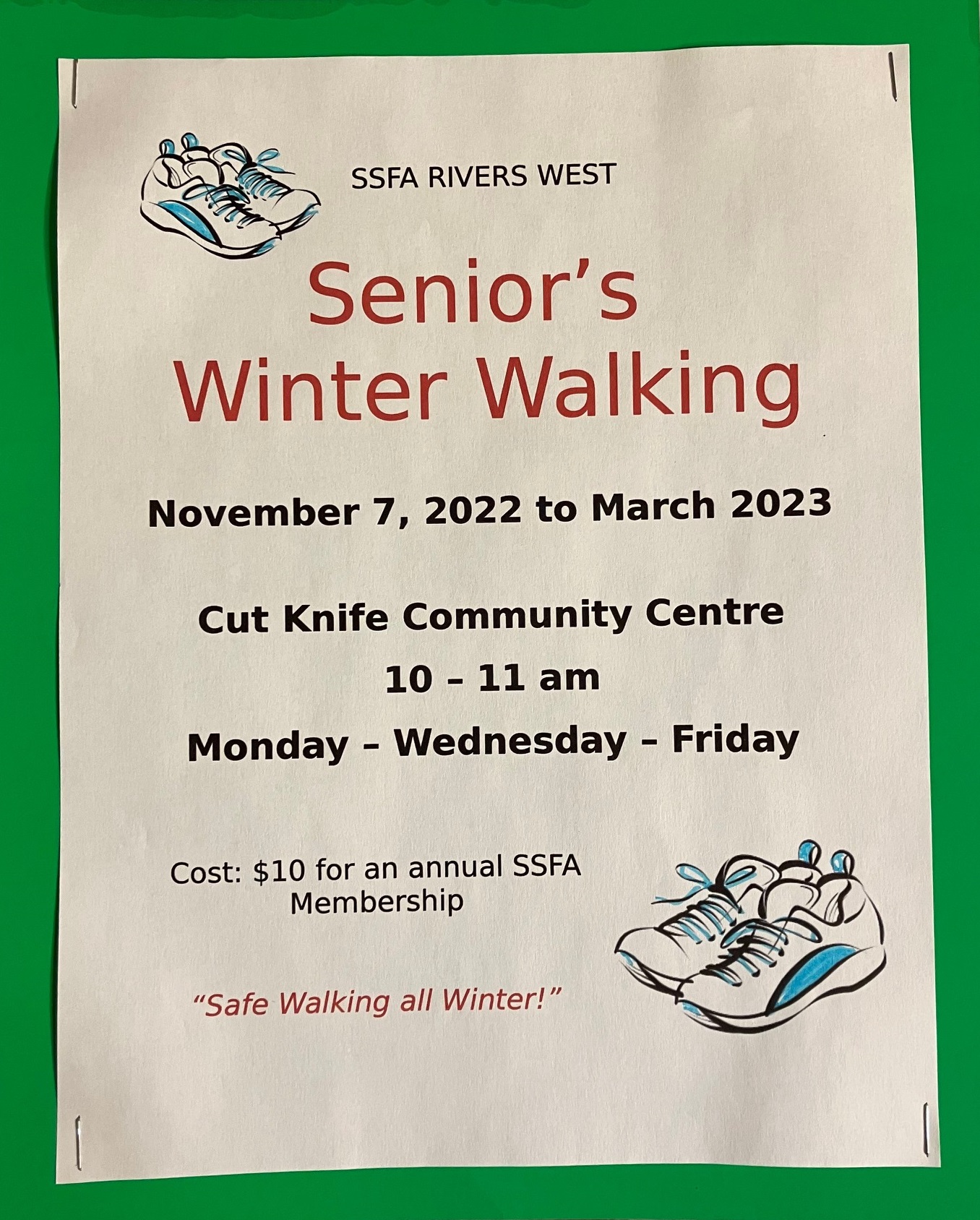 seniors winter walking 2022 - 2023